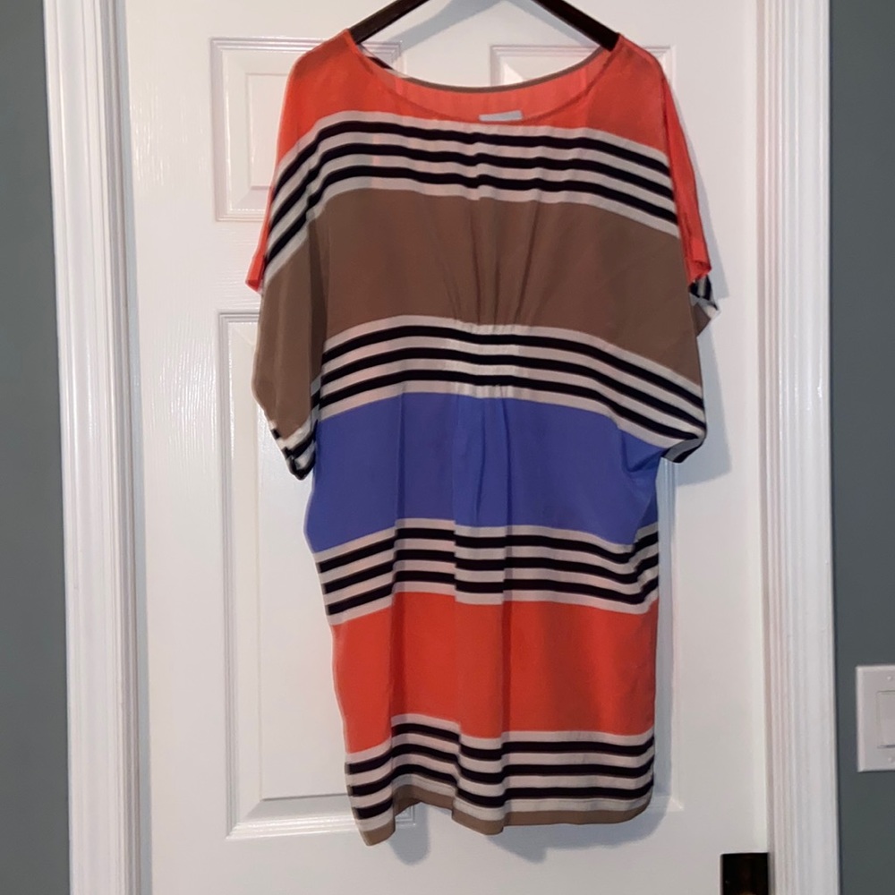 ADDISON striped off the shoulder dress